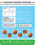 Apple & Cinnamon Flavour Quick Mix Collagen Protein Balls