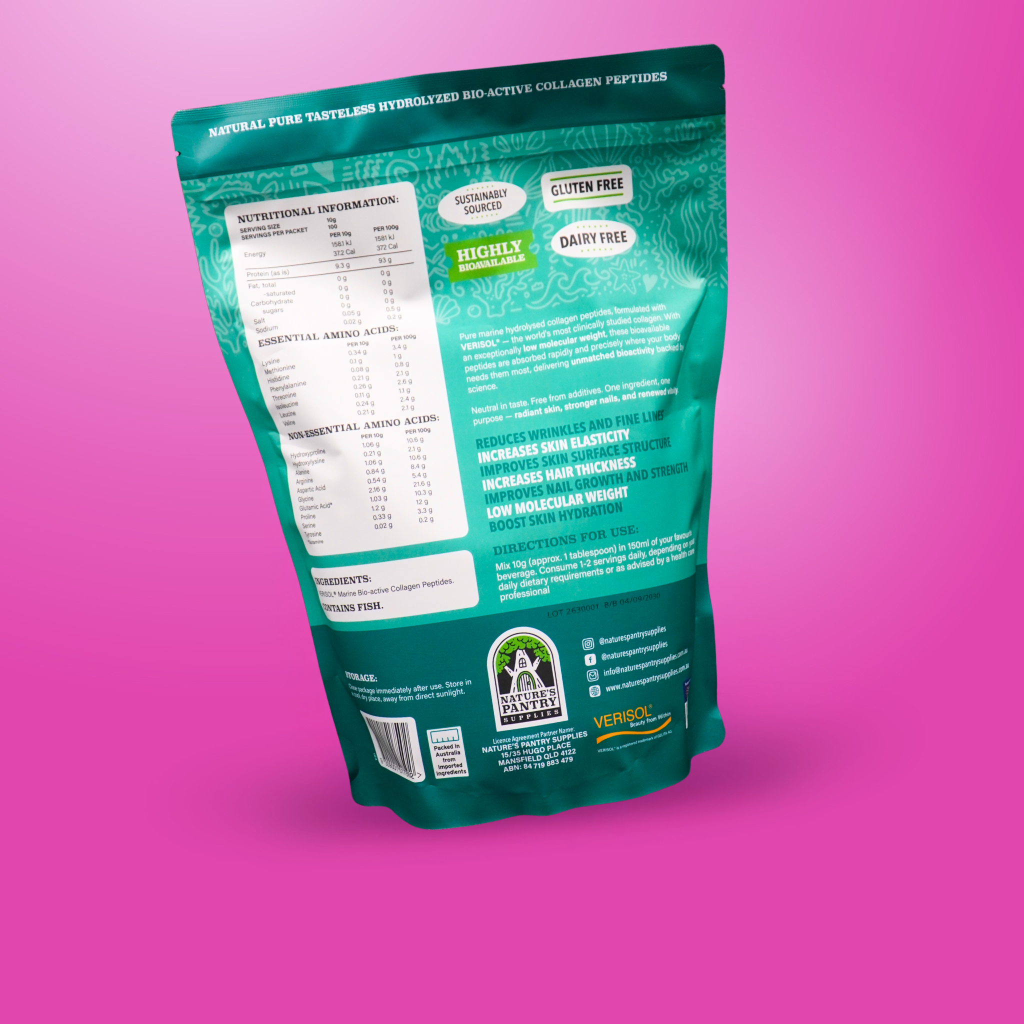 Marine Collagen | Verisol® Hydrolysed Collagen Peptides | Nature’s Pantry