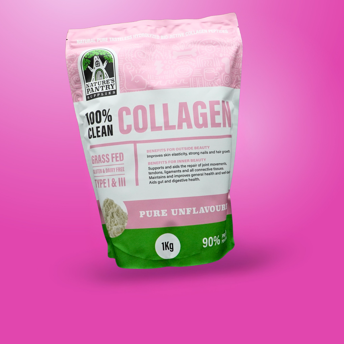 Pure Bio-active Hydrolyzed Collagen Peptides